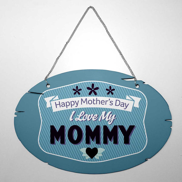 I Love you mom Printed Door hanging - Uncommongifts.in
